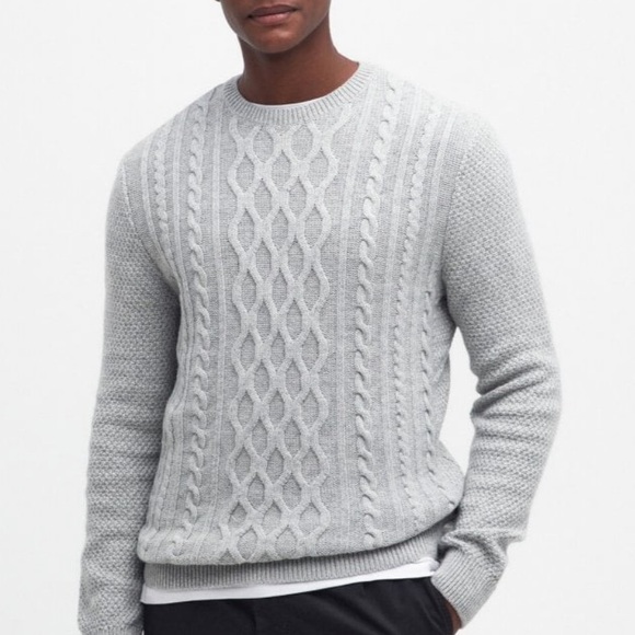 BARBOUR ESSENTIAL CHUNKY CABLE SWEATER SIZE XLARGE